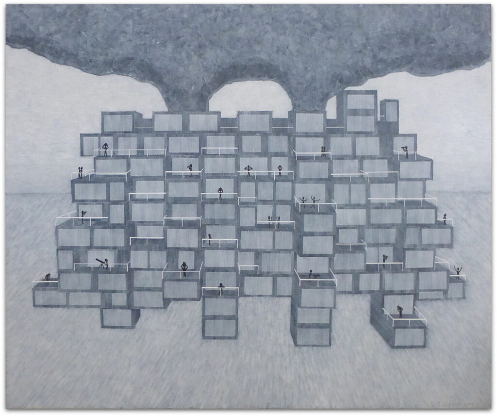 Isolated city 120x100 cm