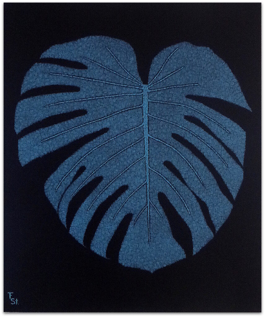 Blad vingerplant 60x50 cm