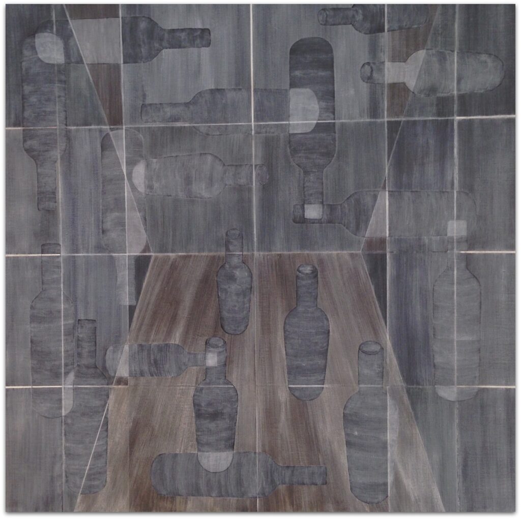Flessen 100x100 cm